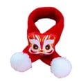 thumbnail image 4 of Bufanda de punto para gato, bufanda para mascotas del Año Nuevo chino, suministros cálidos para mascotas, calentador de cuello León, 4 of 9