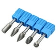 thumbnail image 4 of Juego de 5 unids/set de fresas rotativas, Brocas de carburo de tungsteno de 6x10mm para pulir, grabar, taladrarADEFG, 4 of 5