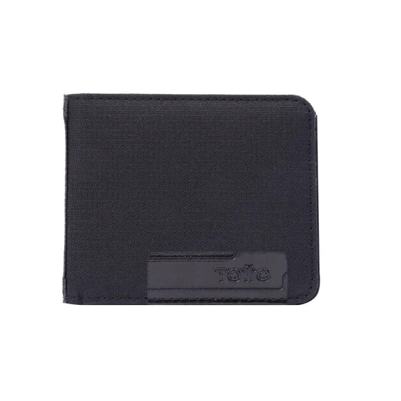 TOTTO Cartera de Hombre con RFID BLOCKER y Bolsillo para Monedas FALANGERO negro CH