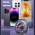 thumbnail image 4 of Cellphone Radiator for Most Smartphone Model Semiconductor Phone Coolers Gaming Coolers with LED Light Multicolor, 4 of 4
