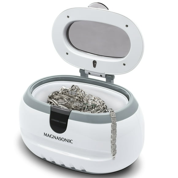 Magnasonic Professionnel Nettoyeur de Bijoux à Ultrasons Machine pour le Nettoyage des Lunettes, Montres, Bagues, Colliers, Pièces de Monnaie, Rasoirs, Prothèses Dentaires, Peignes, Outils, Pièces, Instruments (CD2800)