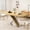 Natural, variant on MDF+Steel Material - Stretchable Function - Dining Room Decor - Assembles Quickly