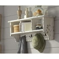 thumbnail image 3 of Alaterre Country Cottage Coat Hooks with Storage Cubbies, Red Antique Finish, 3 of 6