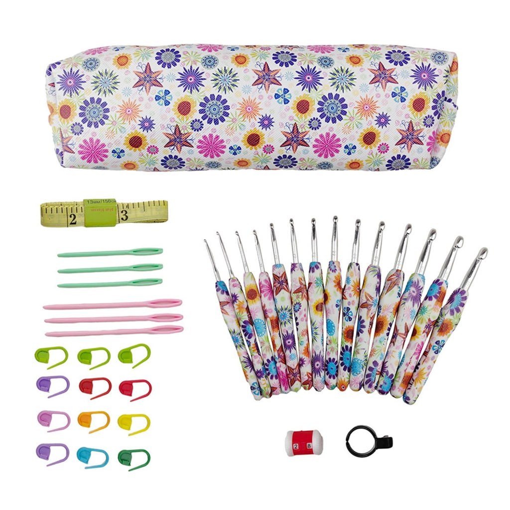 Crochet Hooks Set 2mm-10mm Ergonomical Crochet Needle Crochet Kits for Woman
