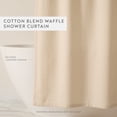 thumbnail image 2 of Cotton Blend Waffle Texture Shower Curtain, 2 of 7