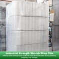 thumbnail image 4 of Stretch Wrap Film Roll 80 Gauge 15 Inch x 1000 ft, Industrial Clear Strength Wrap with Plastic Handle for Packing, Shipping, Moving & Pallet Bundling, Transparent, 4 of 4