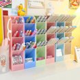 thumbnail image 4 of YAOMOBB Storage Makeup Storage Rack Large Capacity Desk Holder Standing Four Grids Stationery Organization Smooth Edge School, 4 of 5