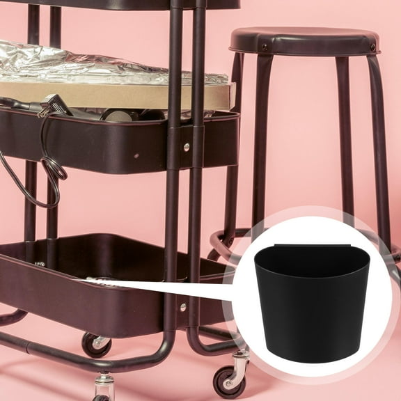 HAKIDZEL 4Pcs Rolling Cart Attachments Plastic Hanging Bucket for Kitchen Use and Office