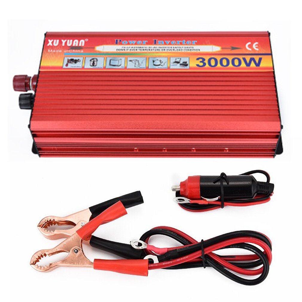 XUYUAN 3000W Solar Car Power Inverter Portable Power Converter For Home
