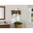 thumbnail image 5 of DRAKESTONE Towel Bar w/ Shelves - Walnut, 5 of 6