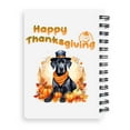 thumbnail image 2 of Happy Thanksgiving Great Dane Welcome Thankful Fall Autumn Pumpkin Spiral Bound Journal Danes Dog Lover Gifts 5x7in Spiral Notebook - 02021, 2 of 5