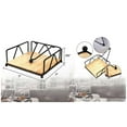 thumbnail image 3 of Napkin Holder for Table, Flat Napkin Holder with Weighted Arm, Square Paper Napkin Holders, Elegant Rustic Iron Metal B, 3 of 5