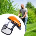 thumbnail image 2 of Woeilo Mowing Face Shield- Forestry For Safety Head| Breathable Mesh Protective Face Shield| Hard Hat Face Shield with Adjustable Mesh| Wire Mesh Safety Of Splash-Proof Screen For Cutting Hat Orange1, 2 of 5
