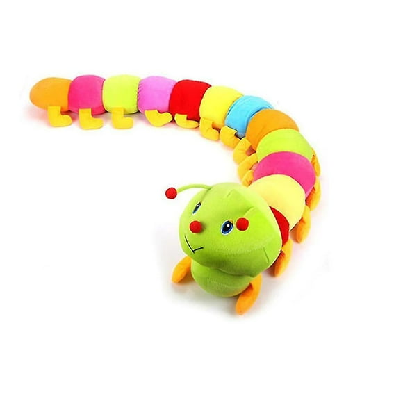 80CMCute Big Soft Caterpillar Plush Toys PP Cotton Stuffed Insect Animal Office Sofa Pillow