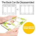 thumbnail image 4 of Yayeee Rocker Switch Wall Plate 2-Gang 4.7"x4.6" Home Decorative Outlet Cover, Green Lemon Pattern, 4 of 6