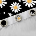 thumbnail image 4 of Homewish Rustic Groovy Daisy Black Out Curtains for Kids, Vibrant Flower Floral Curtains Pack of 2 (42x63 Each), Kawaii Cartoon Bedroom Curtains, Blackout Curtains Home Decor, 4 of 6