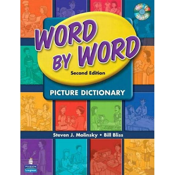 Pre-Owned Word by Word Picture Dictionary with WordSongs Music CD (Paperback) 9780132358385