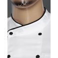 thumbnail image 6 of Aislor Women Men Chef Coat Long Sleeve Chef Clothes Button Chef Jacket Size M-4XL White Long Sleeve XL, 6 of 7