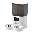 thumbnail image 2 of Almencla Distributeur Automatique de Nourriture pour Animaux de Compagnie Premium Distributeur de Nourriture pour Chats Petits Animaux Chiot Bol Double, 2 of 8