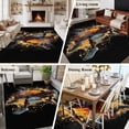 thumbnail image 5 of 5'x8' Area Rugs, Basketball Player Indoor Outdoor Area Rug for Living Room Bedroom, Watercolor Modern Abstract Art Washable Bathroom Rugs Kitchen Floor Carpet Mats Home Decor Aesthetic, 5 of 8