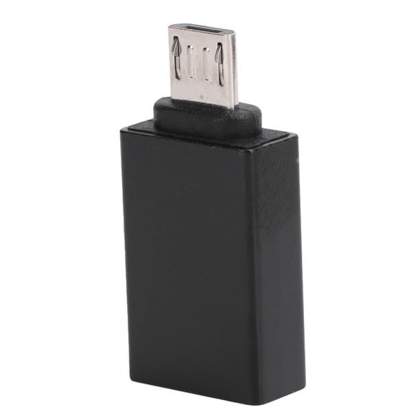 Adaptador USB a Android Micro OTG Conector convertidor Transmisión de datos Dispositivo de carga Negro