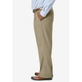 thumbnail image 3 of KingSize Men's Big & Tall Relaxed Fit Wrinkle-Free Expandable Waist Pleated Pants, 3 of 6