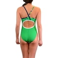 thumbnail image 3 of Adoretex Girl's/Women's Solid Pro One-Piece Athletic Sports Racing Swimsuit Swimwear (FN034)-Kelly Green Combo-28, 3 of 4
