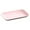 Pink #5, variant on Rectangular Serving Tray | 24.5x14.5x2.5cm Plastic Snack Plate | Multipurpose Food Tray for Hot Pot, BBQ, Fruit & Sausages | Durable & Easy-Clean Design
