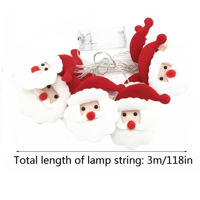 Hot6sl Ofertas Del Día Cadena de Luces Led Navideñas, Colgante Decorativo para Árbol de Navidad, Fiesta Navideña