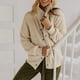thumbnail image 2 of Chaqueta de abrigo de imitación cálida para mujer a la moda, botón de invierno, ropa de abrigo de manga larga sólida Fridja BV0+813, 2 of 7