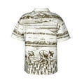 thumbnail image 3 of Haiem Rice Harvest Printed Hawaiian Shirt for Men - Men’s Casual Beach Summer Shirts - Stretch Fabric with Modern Fit-Medium, 3 of 9