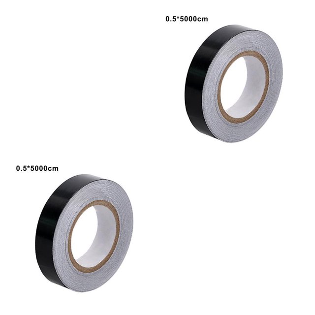 maskred Tile Seam Sticker Waterproof Floor Waterproof Floor Sealing Tile Sealing Tile Line Strip Copper Foil Sealing Tape Bright black 0.5*5000cm 2Set