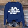 thumbnail image 5 of Women Crew Neck Pullover Zip up Hoodie Women Cropped No Hood Women's Pullover Hoodie Letter Print Round Neck Top for Fall & Winter Xl, 5 of 6