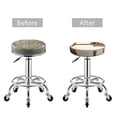 thumbnail image 5 of Xecao Books Key To Knowledge Print Stool Covers Offer Stylish, Washable Protection for PU Round Bar Stools, Perfect for Home or Commercial Use.-, 5 of 7