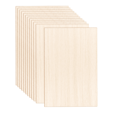 New Arrivals 12 Pack Thin Plywood Wood Sheets Unfinished Squares Boards