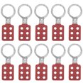 thumbnail image 1 of Candado de seguridad Jadeshay 10 piezas Cerrojo de bloqueo 38 mm 1,5 pulgadas Rojo, 1 of 8