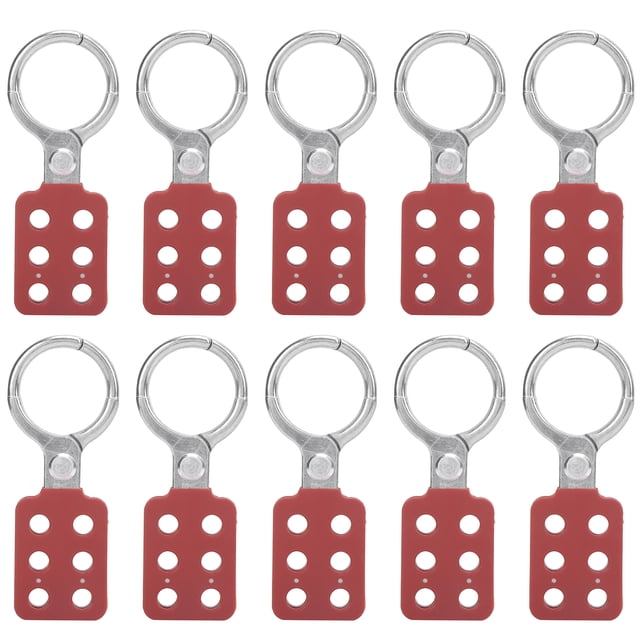 Candado de seguridad Jadeshay 10 piezas Cerrojo de bloqueo 38 mm 1,5 pulgadas Rojo