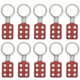thumbnail image 2 of Cerrojo de bloqueo rojo cerrojo de etiquetado de aluminio de 6 orificios para fábrica, 2 of 8