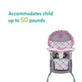 thumbnail image 5 of Disney Baby Simple Fold Plus High Chair, Minnie Dot Fun, Toddler, 5 of 16