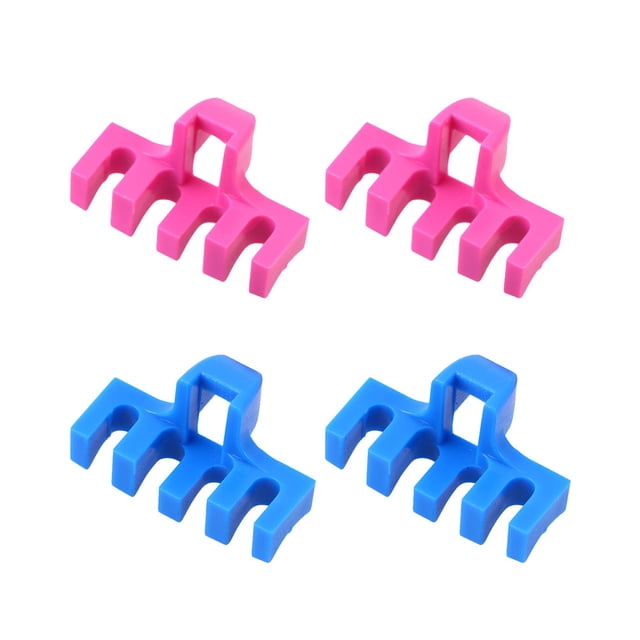 MasteelfCA 4pcs Badminton Racket Stringing Machine Tool Load Spreader Adapter Attachment (2 Blue and 2 Rose Red)