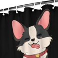 thumbnail image 3 of Cartoon Corgi Dog and Footprints Shower Curtain 72"x84" ,Bathroom Decorative Shower Curtains Set with 12 Hooks,Modern Waterproof Washable Shower Curtain, 3 of 6