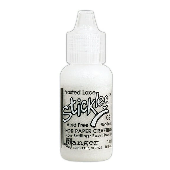 Ranger Stickles Glitter Glue Frost Lace, 0.5 oz., Bottle (Pack of 6)