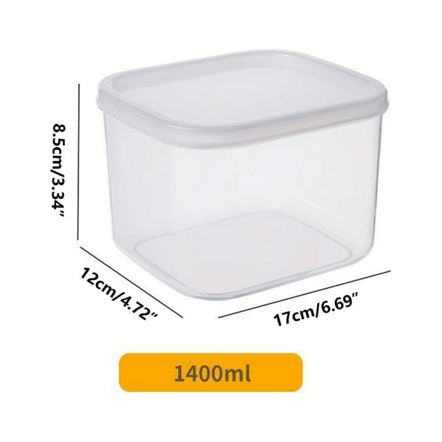 TopLLC Storage Bins Refrigerator Storage Box, Large Capacity Transparent And Fresh Storage Box, Kitchen Storage Sealed Jar, Fruit And Vegetable Food Sorting And Storage Storage Bags