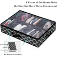 Prociv Under Bed Shoe Storage Organizer, Fits 12 Pairs, Underbed Shoe