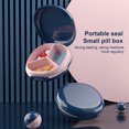 thumbnail image 2 of Pill Box Portable Non-slip Silicone Buckle Design Pill Organizer for Office, 2 of 8