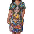 thumbnail image 3 of Vestido Protector holgado de verano para mujer prenda de lujo con bolsillos de noche, 3 of 7