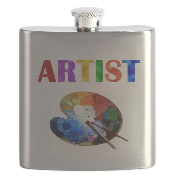 CafePress - Artist Flask - Stainless Steel Flask, 6oz Drinking Flask