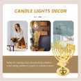 thumbnail image 4 of WEUVEB LED Pillar Candles Battery Operated Golden Flameless Candle Lights for Festive and Party Decor, 4 of 5