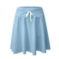 thumbnail image 4 of WMTBSRSW Women's Swim Board Shorts High Waisted 2025 Bathing Suit Skirt Flowy Quick Dry Summer Beach Shorts with Zipper Pockets, 4 of 7