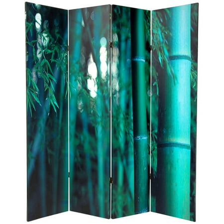 Oriental Furniture 70.88'' x 63'' Bamboo Tree Double Sided 4 Panel Room ...